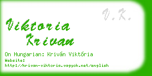 viktoria krivan business card