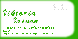 viktoria krivan business card